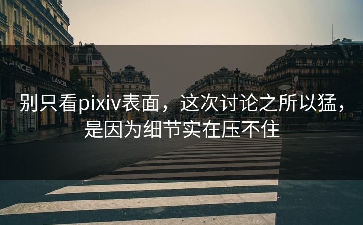 别只看pixiv表面,这次讨论之所以猛,是因为细节实在压不住-第1张图片-p站短视频 - p站助手精选网 别只看pixiv表面,这次讨论之所以猛,是因为细节实在压不住-第1张图片-p站短视频 - p站助手精选网