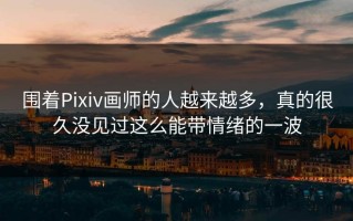 围着Pixiv画师的人越来越多，真的很久没见过这么能带情绪的一波