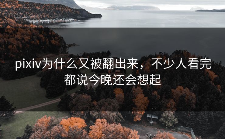 pixiv为什么又被翻出来,不少人看完都说今晚还会想起-第1张图片-p站短视频 - p站助手精选网 pixiv为什么又被翻出来,不少人看完都说今晚还会想起-第1张图片-p站短视频 - p站助手精选网